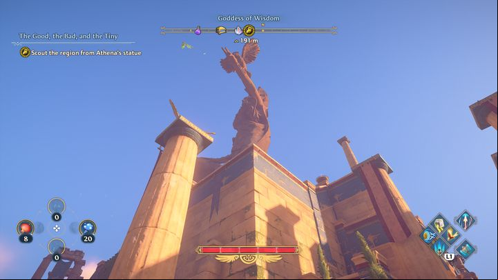 To do this, go to the marker on the map and start tracking the quest - Immortals Fenyx Rising: The Good, the Bad and the Tiny - walkthrough - Athenas tasks - Immortals Fenyx Rising Guide