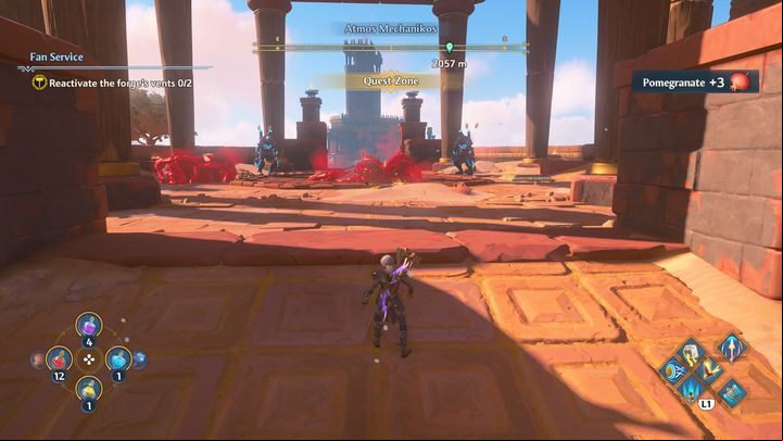 Go to the first marker - Immortals Fenyx Rising: Fan Service - walkthrough - The tasks of Hephaestus - Immortals Fenyx Rising Guide