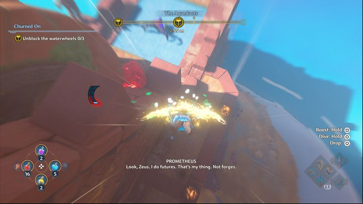 Go to the marked spots - Immortals Fenyx Rising: Churned On - walkthrough - The tasks of Hephaestus - Immortals Fenyx Rising Guide