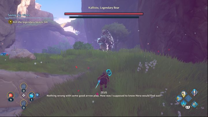 Kallisto, Legendary Bear is encountered in the north of the zone, near the area belonging to Typhon - Immortals Fenyx Rising: Saving Our Hides - walkthrough - Main missions - Immortals Fenyx Rising Guide