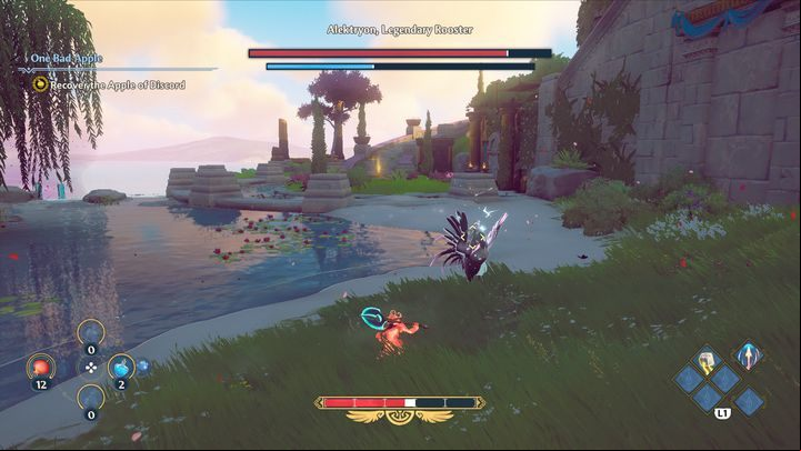 Alektryon attacks when it is not being attacked - Immortals Fenyx Rising: Saving Our Hides - walkthrough - Main missions - Immortals Fenyx Rising Guide
