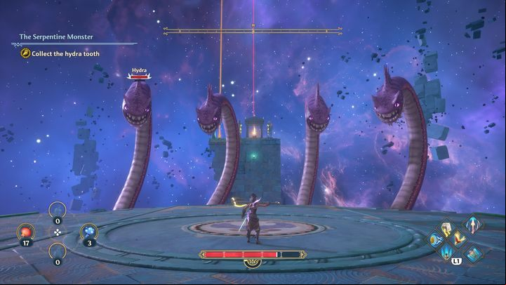 The last stage is an agility test because now four heads emerge - Immortals Fenyx Rising: boss encounter - Hydra - how to defeat? - Bosses - Immortals Fenyx Rising Guide