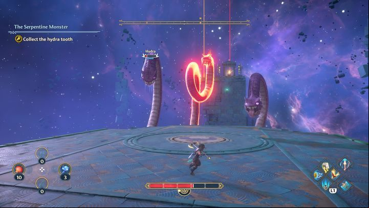 After killing at least one of the heads, the fight should become much easier - Immortals Fenyx Rising: boss encounter - Hydra - how to defeat? - Bosses - Immortals Fenyx Rising Guide