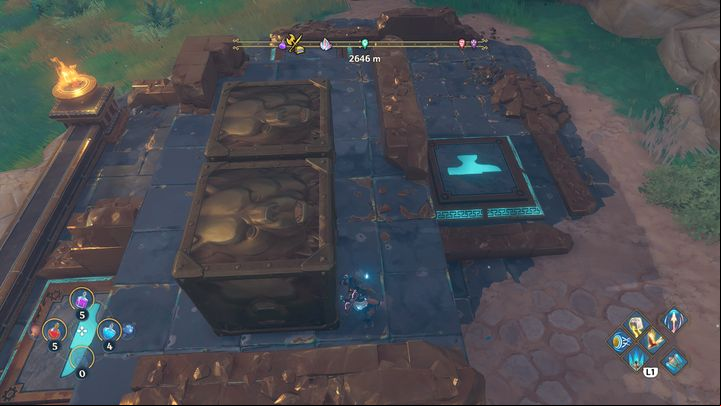 This is one of the easier puzzles to solve - Immortals Fenyx Rising: Chests (Grove of Kleos) - map - Grove of Kleos - Immortals Fenyx Rising Guide