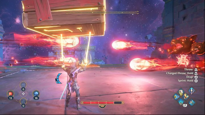 After activating the button, you will spawn a wooden box, which you must transport to the other end of the room - Immortals Fenyx Rising: Go Do Hero Things! - walkthrough - Athenas quests - Immortals Fenyx Rising Guide