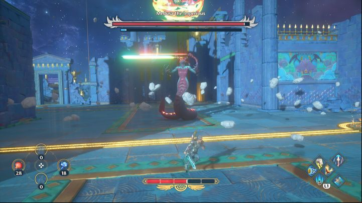 Next, there will be a boss to defeat - Immortals Fenyx Rising: Judgment Day - walkthrough - Athenas quests - Immortals Fenyx Rising Guide