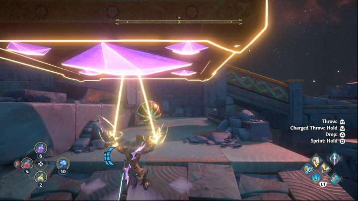 Press the button you will find there to create a cube - Immortals Fenyx Rising: Jaws Of War - walkthrough - Ares quests - Immortals Fenyx Rising Guide
