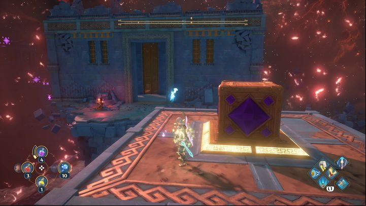 Head inside and destroy the last chain - Immortals Fenyx Rising: Jaws Of War - walkthrough - Ares quests - Immortals Fenyx Rising Guide