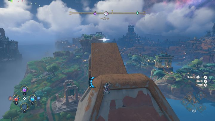 You will find the Ambrosia at the top of a building, which resembles a great gate - Immortals Fenyx Rising: Ambrosia (Grove of Kleos) - map - Kleoss Grove - Immortals Fenyx Rising Guide