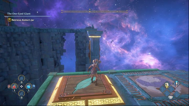 Now use the block on the right and place it on another pressure plate - Immortals Fenyx Rising: Blurry Vision - walkthrough - Main missions - Immortals Fenyx Rising Guide