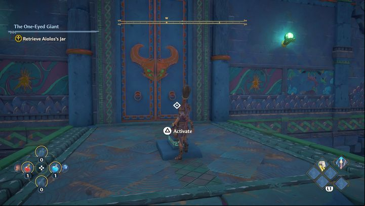 At the very end there is a door and a lever - Immortals Fenyx Rising: Blurry Vision - walkthrough - Main missions - Immortals Fenyx Rising Guide