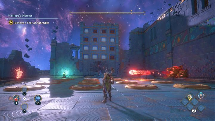 After you unlock the wind gusts, you will still find a similar puzzle ahead - Immortals Fenyx Rising: A Crying Shame - walkthrough - Aphrodites quests - Immortals Fenyx Rising Guide