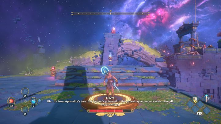 Watch out for the light green odour that is visible near a tree trunk - Immortals Fenyx Rising: Mean Goddesses - walkthrough - Aphrodites quests - Immortals Fenyx Rising Guide