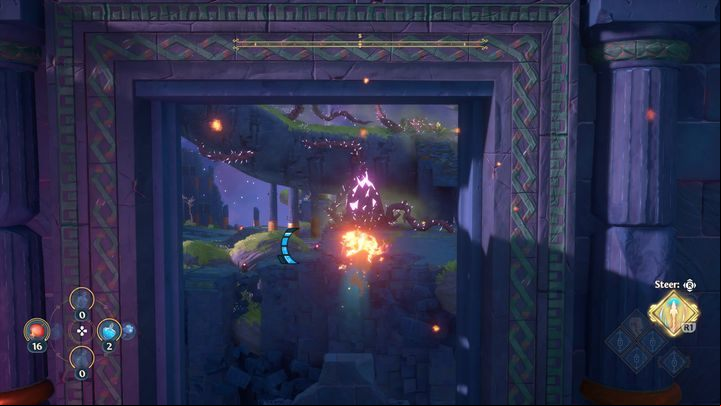 Watch out for the walls that move left and right - Immortals Fenyx Rising: Mean Goddesses - walkthrough - Aphrodites quests - Immortals Fenyx Rising Guide