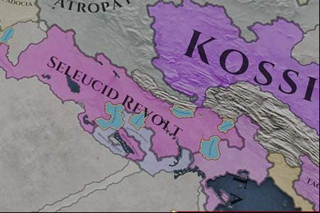 Empire of the Seleucids is in disarray - rebellion broke out, which took a large part of the previous government - Rebellions and barbarians in Imperator Rome - War - Imperator Rome Guide