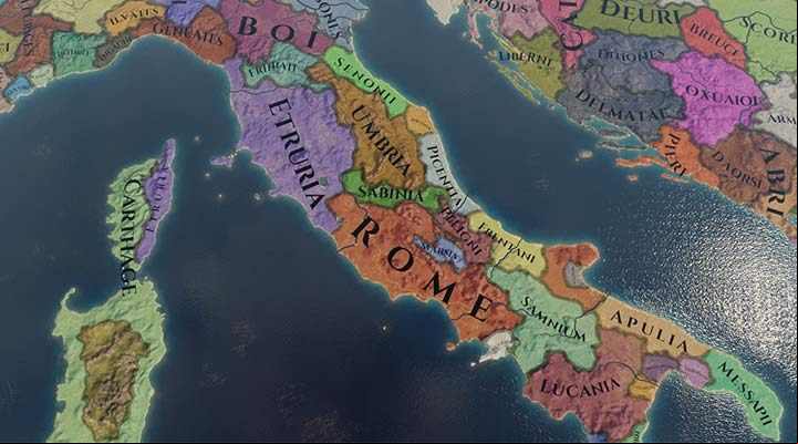 Rome is a small nation, which beyond your management may become the main military and economic power in ancient Italy - Rome nation - how to play in Imperator Rome? - Nations - Imperator Rome Guide