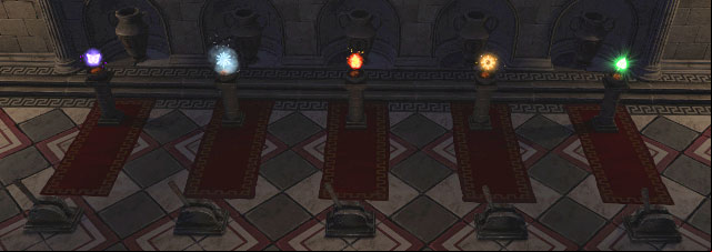 To get there, you have to solve a riddle - place color orbs like on the screen above - For Whom the Cowbell Tolls - Chapter II - The Once and Coming King - Impire - Game Guide and Walkthrough