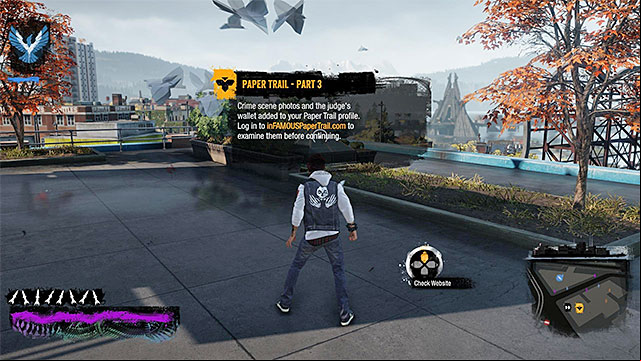 The starting point for the third chapter - Chapter 3, part 1 - things to do in the game - inFamous Paper Trail - inFamous: Second Son - Game Guide and Walkthrough