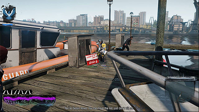 You can knock down or kill the person that you find - Chapter 4, part 3 - things to do in the game - inFamous Paper Trail - inFamous: Second Son - Game Guide and Walkthrough