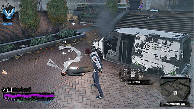 Collect the dove that Celia left behind - Chapter 5, part 3 - things to do in the game - inFamous Paper Trail - inFamous: Second Son - Game Guide and Walkthrough