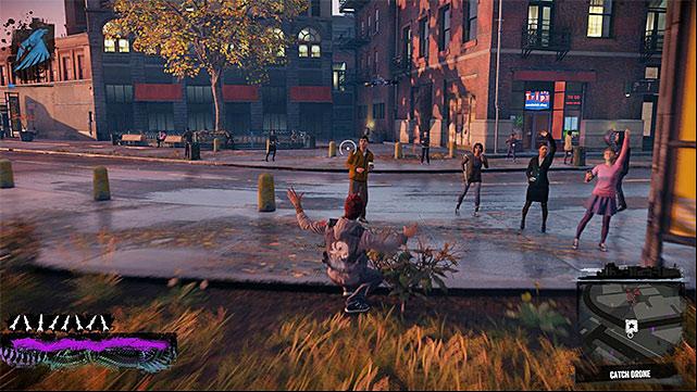 Do not allow the drone you follow to get far away from Delsin - Chapter 1, part 2 - things to do in the game - inFamous Paper Trail - inFamous: Second Son - Game Guide and Walkthrough