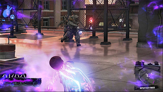 Keep a safe distance and perform strong attacks - Uptown - District Showdown - City - inFamous: Second Son - Game Guide and Walkthrough