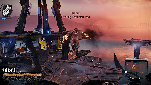You should start moving from platform to platform only after you have eliminated most of the snipers - Rainier - more difficult activities - City - inFamous: Second Son - Game Guide and Walkthrough