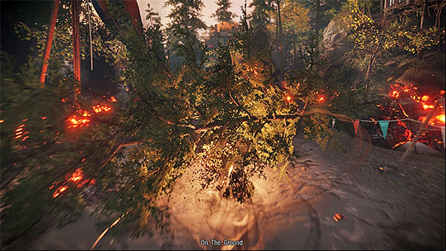 Use Smoke Dash to avoid fallen trees - Prologue: The Visitors - Walkthrough - inFamous: Second Son - Game Guide and Walkthrough