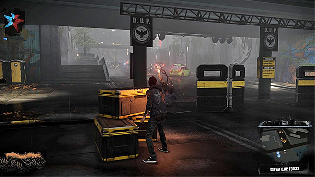 You can attack enemies from a distance or fight them in a melee - 1: Welcome to Seattle - Walkthrough - inFamous: Second Son - Game Guide and Walkthrough