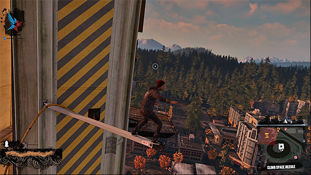 You have to jump to a small platform - 3: The Gauntlet - Walkthrough - inFamous: Second Son - Game Guide and Walkthrough