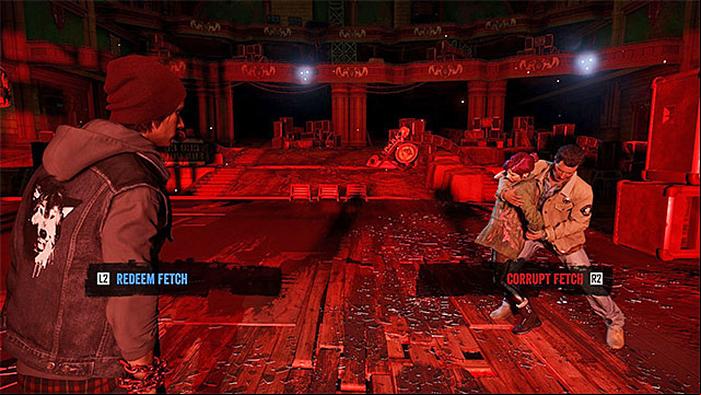 You need to keep fighting, until you deprive Fetch of her entire health bar, which will start another cutscene - 5: Go Fetch - Walkthrough - inFamous: Second Son - Game Guide and Walkthrough