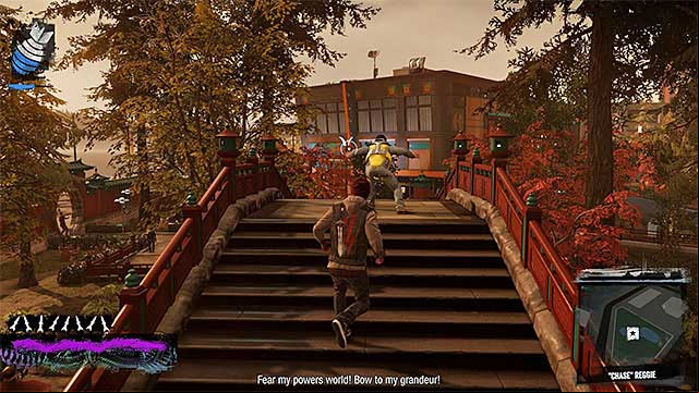 During the pursuit, Reggie will be overactive - 10: Reggie takes Flight - Walkthrough - inFamous: Second Son - Game Guide and Walkthrough