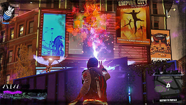 Destroy those LED displays used as portals - 10: Reggie takes Flight - Walkthrough - inFamous: Second Son - Game Guide and Walkthrough