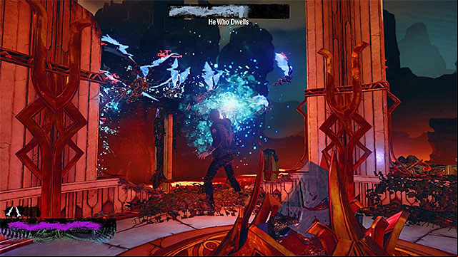 You can additionally, lay fire down on the smaller angels, for more damage but, do not forget to reach a safe ledge - 11: Heavens Hellfire - Walkthrough - inFamous: Second Son - Game Guide and Walkthrough