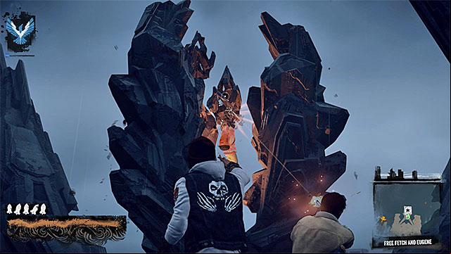 Use the standard distance attacks (R2 button) - 15: Quid pro Quo - exploration of the prison - Walkthrough - inFamous: Second Son - Game Guide and Walkthrough