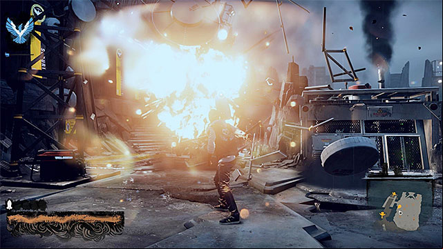 Fire rockets to destroy Augustines cover - 15: Quid pro Quo - exploration of the prison - Walkthrough - inFamous: Second Son - Game Guide and Walkthrough