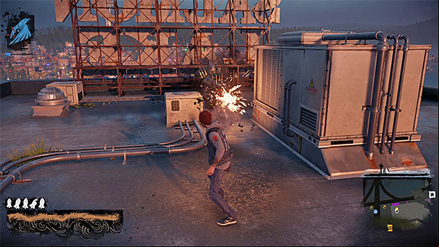 One of the heavily armored soldiers - Uptown - more difficult activities - City - inFamous: Second Son - Game Guide and Walkthrough