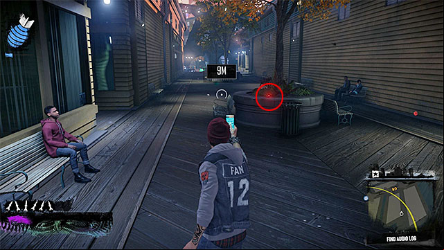 4) Audio Log - Start looking for the audio the western part of Uptown district, and it may happen that the marker appears on the world map only when you get close to the area - Uptown - more difficult activities - City - inFamous: Second Son - Game Guide and Walkthrough