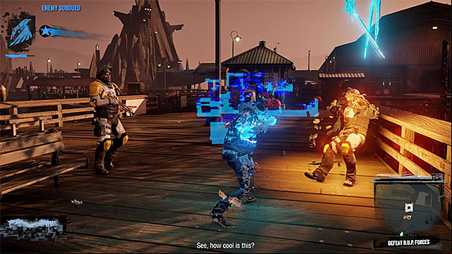 Approach the enemies while being invisible and attack from surprise - 12: Zero to Hero - Walkthrough - inFamous: Second Son - Game Guide and Walkthrough