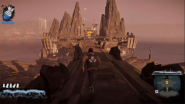 You begin the second chapter of inFamous Paper Trail in place shown on the screen above - Chapter 2, part 1 - things to do in the game - inFamous Paper Trail - inFamous: Second Son - Game Guide and Walkthrough