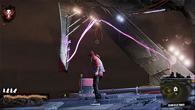 Again, you need to wait for Fetch to use her powers to unlock access to the shaft here - 17b: Kill Augustine - the climb to the top of the tower - Walkthrough - inFamous: Second Son - Game Guide and Walkthrough