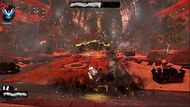 Use Concrete Barrage to deal more damage to Augustine - Brooke Augustine #2 - Boss fights - inFamous: Second Son - Game Guide and Walkthrough