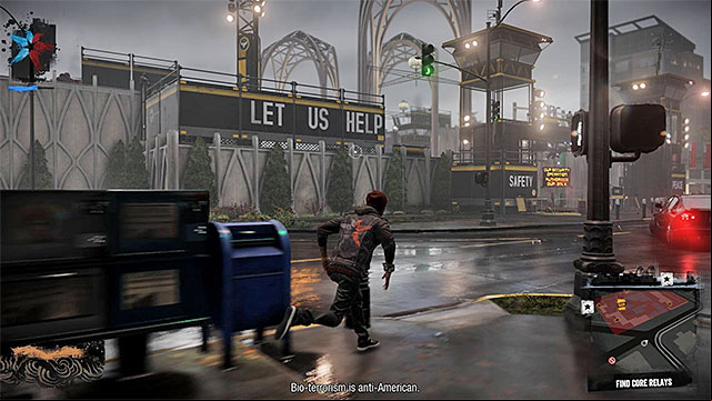 Your first step on the road to take over a district should be destroying the enemy base in the area. - 9. Assuming control over districts - inFamous: Second Son in 10 Easy Steps - inFamous: Second Son - Game Guide and Walkthrough