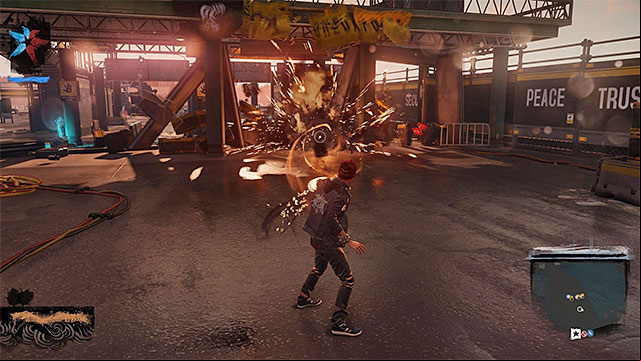 Destroy checkpoint to reveal collectibles - Queen Anne - more difficult activities - City - inFamous: Second Son - Game Guide and Walkthrough