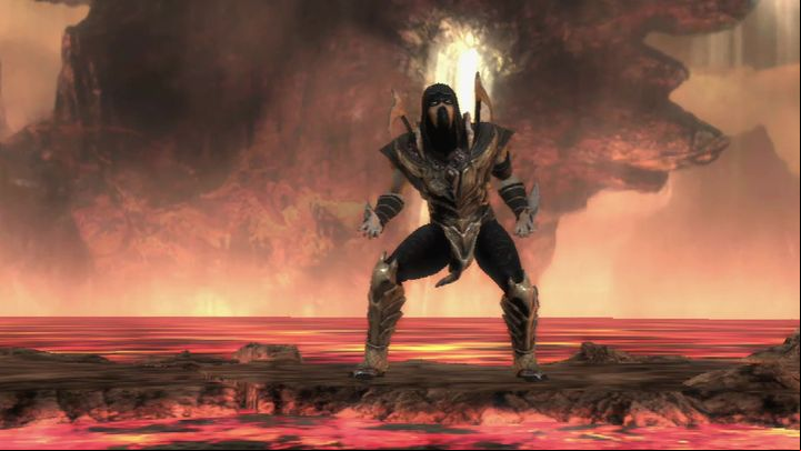 In addition to the weapons mentioned above, this character also wields two blades - Injustice Gods Among Us: Scorpion - Mortal Kombat, undead - Characters - Injustice: Gods Among Us Game Guide