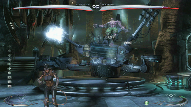 In the middle of the arena, in the background, theres Batmans computer - Injustice Gods Among Us: Batcave, arena guide - Arenas - Injustice: Gods Among Us Game Guide