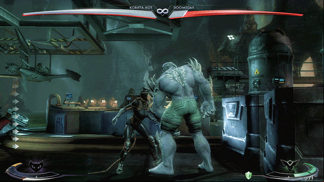 On the right side of the arena there are some metal crates blocking the path - Injustice Gods Among Us: Batcave, arena guide - Arenas - Injustice: Gods Among Us Game Guide