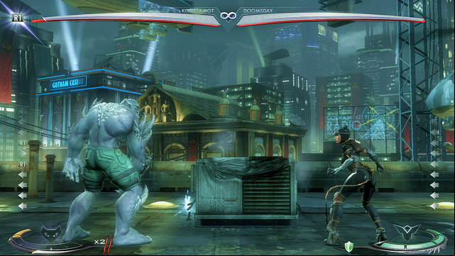 To the left of the middle theres a ventilation shaft - Injustice Gods Among Us: Gotham, arena guide - Arenas - Injustice: Gods Among Us Game Guide