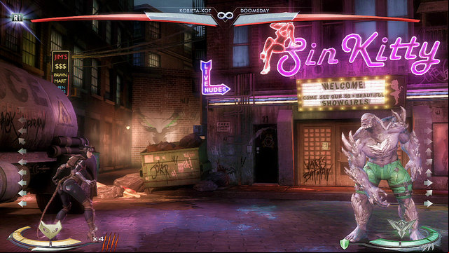 At the left edge of the arena theres a chemicals cistern - Injustice Gods Among Us: Gotham, arena guide - Arenas - Injustice: Gods Among Us Game Guide