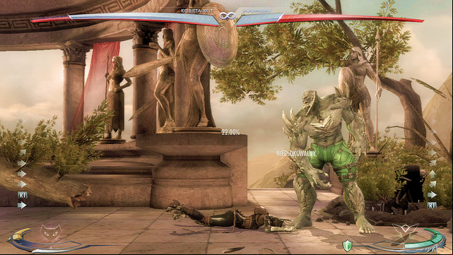 At the right edge of the arena theres a tree - Injustice Gods Among Us: Themyscira, arena guide - Arenas - Injustice: Gods Among Us Game Guide